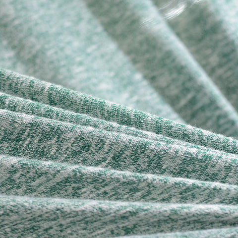 Green Marl Chunky Knit, Viscose-Poly, 160 gsm