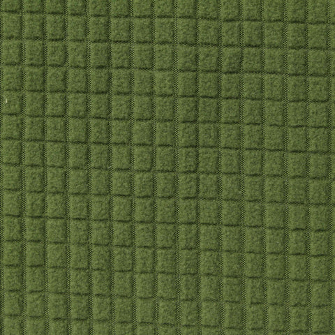 Green Tone-on-Tone Square Fleece, Polyester