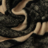 Beige Horizontal-Stripe Chunky Knit, Poly-Viscose — photo 2