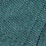 Teal Marl Rib Knit, Viscose — photo 2