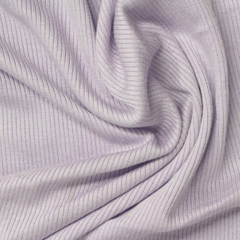 Viscose Stretch Rib Knit Fabric, 230 gsm, 120 cm — Purple