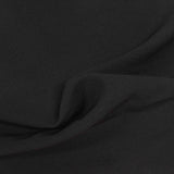 Polyester Viscose Stretch Woven Fabric, 220 gsm — Black — photo 2