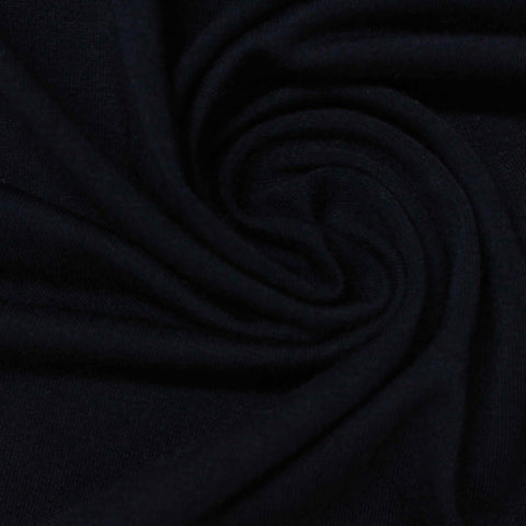 Viscose Stretch Jersey Knit Fabric, 185 gsm, 170 cm — Black, ref EF-232472