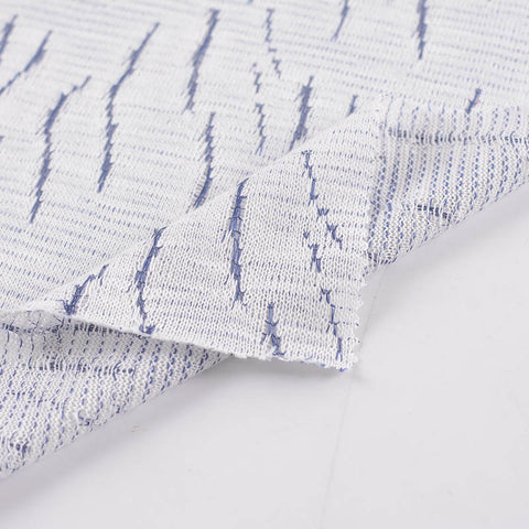 Lavender Vertical-Line Jacquard, Poly-Cotton