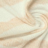 Cream Horizontal-Stripe Crepe, Polyester — photo 2