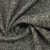 Black Heathered-Marl Rib Knit, Poly-Viscose — photo 2