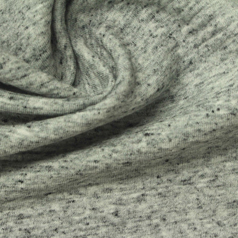 Light Grey Marl Knit, Poly-Cotton, 250 gsm