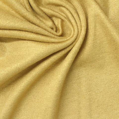 Yellow Marl Jersey Knit, Viscose, 210 gsm