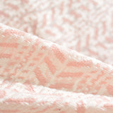 Pink Chevron Chunky Knit, Cotton — photo 2