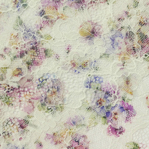 Purple Bold-Floral Lace, Nylon