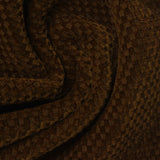 Dark Brown Houndstooth Knit, Polyester — photo 2