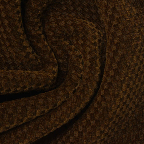 Dark Brown Houndstooth Knit, Polyester