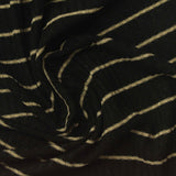 Beige Horizontal-Stripe Rib Knit, Viscose — photo 2