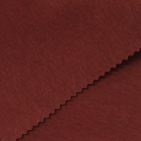 Cotton Polyester Scuba Knit Fabric, 320 gsm, 184 cm — Red