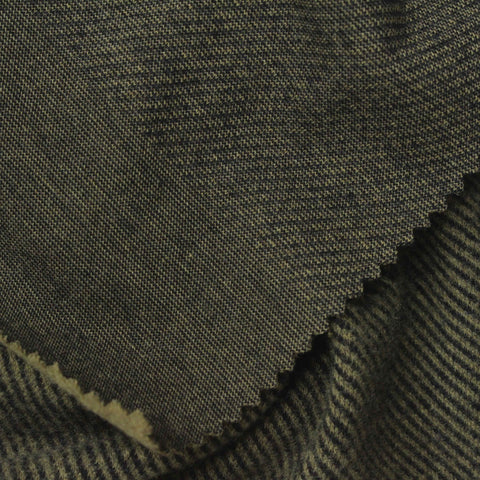 Olive Stripes Jacquard, Poly-Viscose