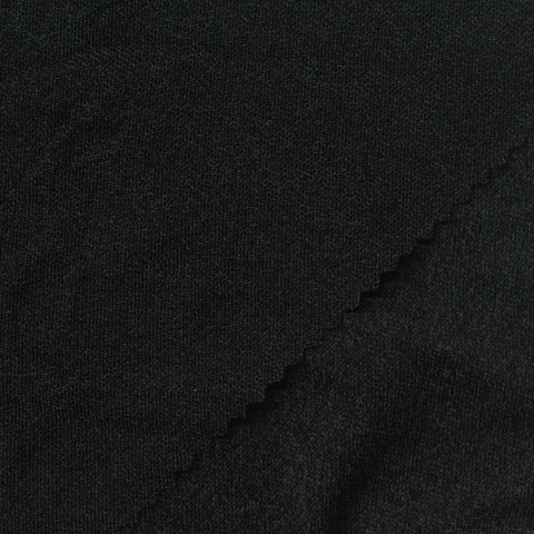 Polyester Viscose Jersey Knit Fabric, 210 gsm, 180 cm — Black