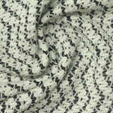 Cream Geometric Warp Knit, Poly-Cotton — photo 2