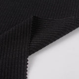 Black Marl Rib Knit, Polyester — photo 2