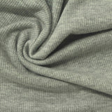 Grey Heather Rib Knit, Poly-Viscose — photo 2