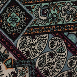 Purple Floral Jersey Knit, Polyester — photo 2