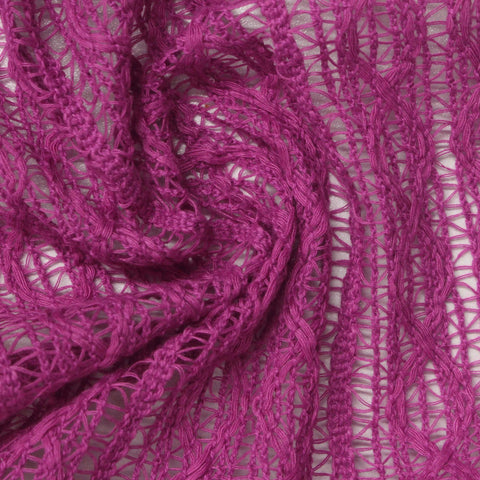 Jacquard Cotton Polyester Warp Knit Fabric, 160 gsm, 160 cm — Pink