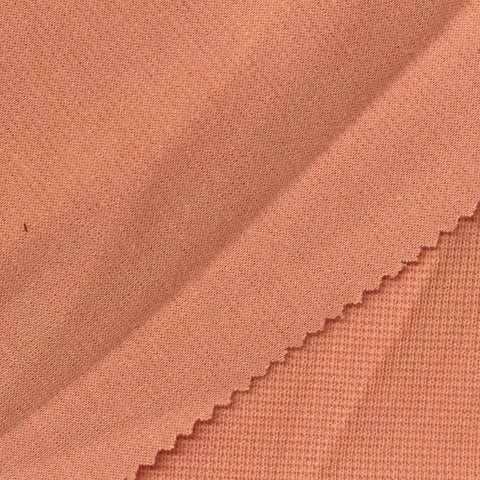 Polyester Stretch Waffle Knit Fabric, 250 gsm, 165 cm — Orange