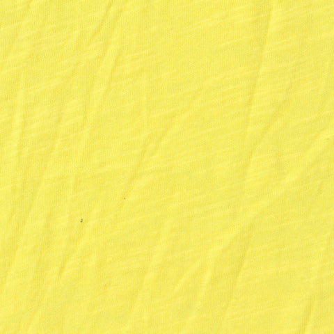 Slub 100% Cotton Jersey Knit Fabric, 130 gsm, 165 cm — Yellow