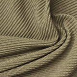 Polyester Stretch Rib Knit Fabric, 207 gsm, 152 cm — Khaki — photo 2