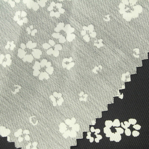 White Scattered-Flower Woven, Viscose