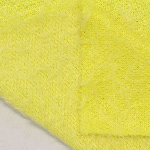 Nylon Polyester French Terry Fabric, 250 gsm, 160 cm — Yellow