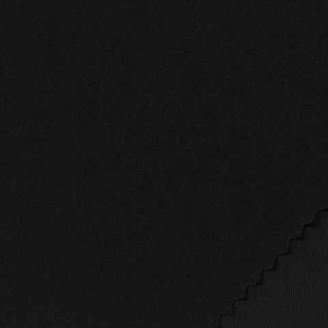 Nylon Stretch Jersey Knit Fabric, 190 gsm, 160 cm — Black
