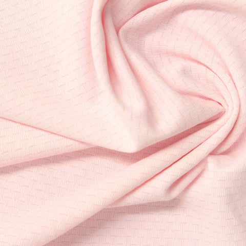 Jacquard Polyester Stretch Knit Fabric, 150 gsm, 175 cm — Pink