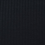Viscose Stretch Rib Knit Fabric, 180 gsm, 145 cm — Black — photo 2