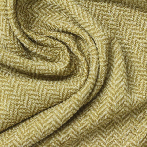 Beige Herringbone Jersey Knit, Polyester