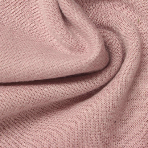 Dusty Pink Textured Rib Knit, Polyester