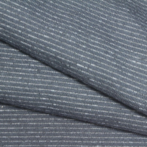 Grey Marl French Terry, Cotton-Poly, 340 gsm