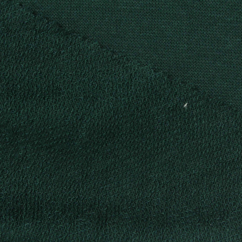Polyester Cotton French Terry Fabric, 213 gsm, 186 cm — Green