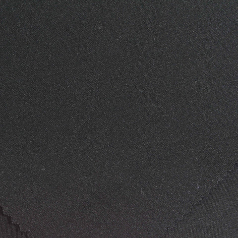 Ponte Knit Fabric, 280 gsm, 145 cm — Black