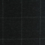 Charcoal Check Interlock Knit, Poly-Viscose — photo 2