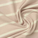 Light Pink Horizontal-Stripe French Terry, Modal-Poly — photo 2