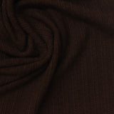 Jacquard Viscose Polyester Blend Stretch Rib Knit Fabric, 250 gsm, 150 cm — Brown — photo 2