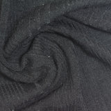 Polyester Viscose Stretch Rib Knit Fabric, 280 gsm, 145 cm — Grey — photo 2