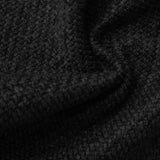 100% Polyester French Terry Fabric, 295 gsm, 165 cm — Black — photo 2