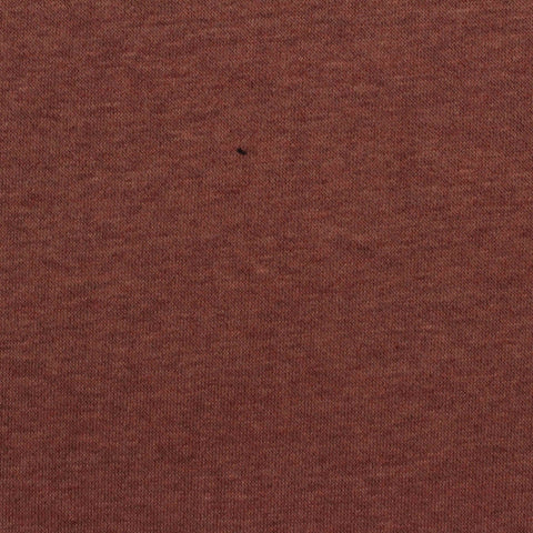 Brown Marl French Terry, Cotton-Poly, 270 gsm