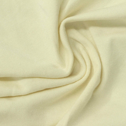 Pale Yellow Rib Knit, Viscose