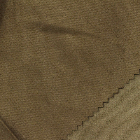 100% Polyester Faux Suede Fabric, 130 gsm, 145 cm — Khaki