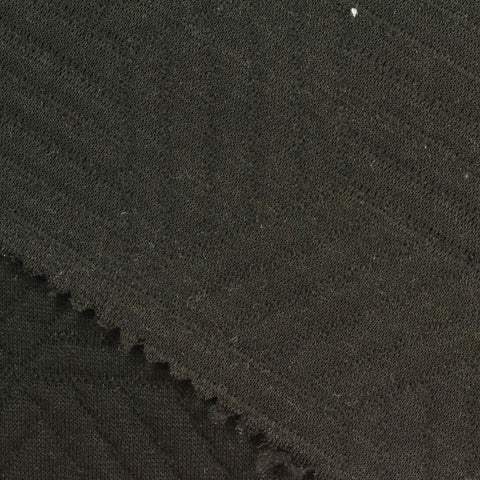 Black Diagonal-Chevron Jacquard, Polyester