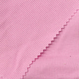 Cotton Polyester Stretch Rib Knit Fabric, 215 gsm, 130 cm — Pink — photo 2