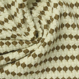 Brown Diamond Jersey Knit, Cotton-Poly — photo 2