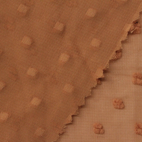100% Polyester Chiffon Fabric, 85 gsm, 148 cm — Brown